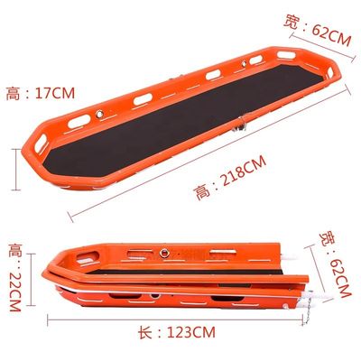 Stretcher da cestello con cinghie ripiegabile conforme alla norma di sicurezza CE