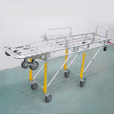 Stretcher per ambulanza pieghevole in lega di alluminio Stretcher chirurgico arancione