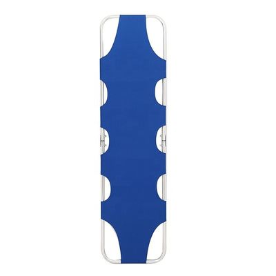 Stretcher di tessuto pieghevole blu di classe I Stretcher pieghevole in alluminio