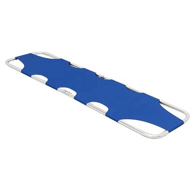 Stretcher di tessuto pieghevole blu di classe I Stretcher pieghevole in alluminio