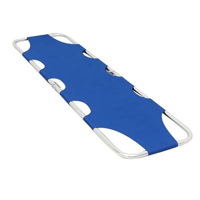Stretcher di tessuto pieghevole blu di classe I Stretcher pieghevole in alluminio