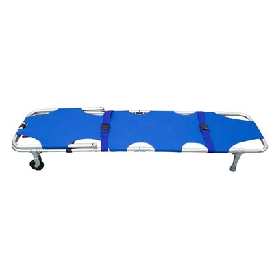 Stretcher pieghevole leggero in lega di alluminio Stretcher medico pieghevole standard CE