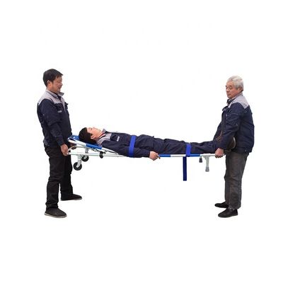 Stretcher pieghevole leggero in lega di alluminio Stretcher medico pieghevole standard CE