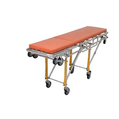 Ospedale Stretcher Orange Ambulance Portable classe I Ambulance Stretcher Trolley