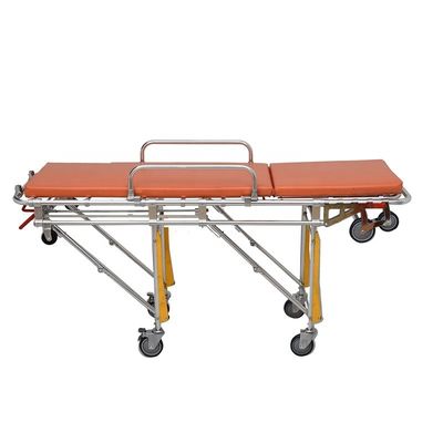 Ospedale Stretcher Orange Ambulance Portable classe I Ambulance Stretcher Trolley
