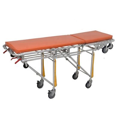 Ospedale Stretcher Orange Ambulance Portable classe I Ambulance Stretcher Trolley