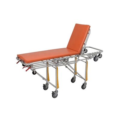 Ospedale Stretcher Orange Ambulance Portable classe I Ambulance Stretcher Trolley