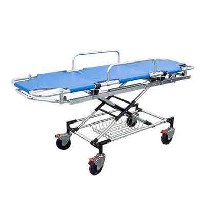 Letto per barrette per ambulanze blu Legno di alluminio legato barrette mediche trasporto