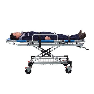 Letto per barrette per ambulanze blu Legno di alluminio legato barrette mediche trasporto