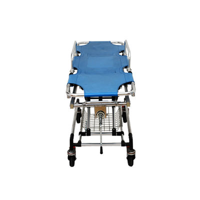 Letto per barrette per ambulanze blu Legno di alluminio legato barrette mediche trasporto