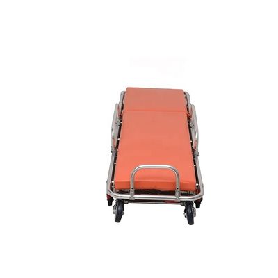 Stretcher regolabile di classe I Stretcher di carico automatico arancione con palo IV