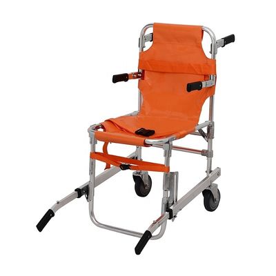 Scala di arrampicata di portafogli arancione sedia a rotelle manuale con portafogli modello per il paziente