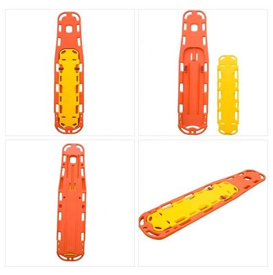 Giallo Arancione PE Spine Board per piscine e soccorso al mare