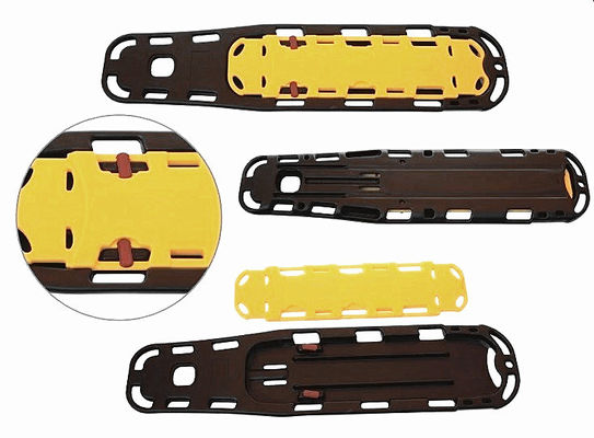 Giallo Arancione PE Spine Board per piscine e soccorso al mare