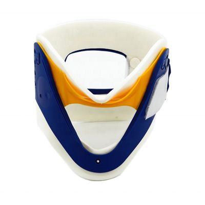Collare cervicale regolabile per uso medico CE Collare cervicale regolabile blu giallo