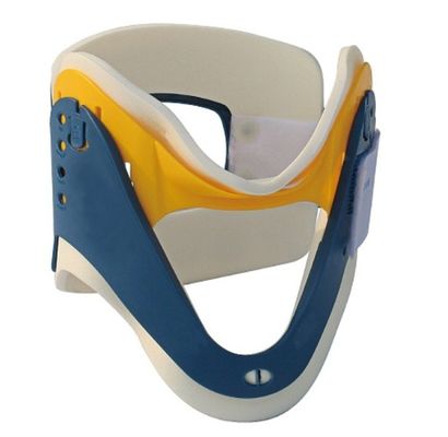 Collare cervicale regolabile per uso medico CE Collare cervicale regolabile blu giallo