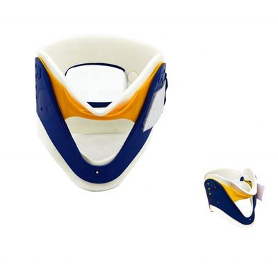 Collare cervicale regolabile per uso medico CE Collare cervicale regolabile blu giallo