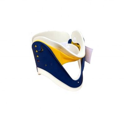 Collare cervicale regolabile per uso medico CE Collare cervicale regolabile blu giallo