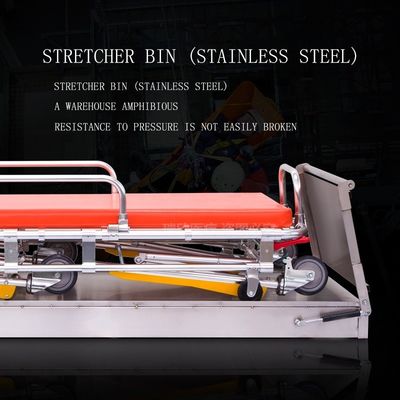 Logo personalizzato accettabile conveniente stainless steel stretcher base per l'ambulanza