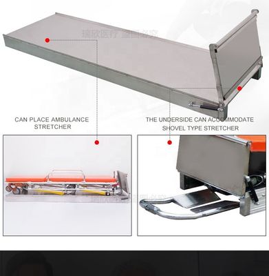 Logo personalizzato accettabile conveniente stainless steel stretcher base per l'ambulanza