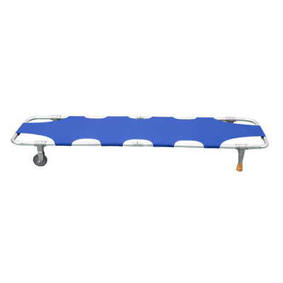 Classe I Classificazione degli strumenti Stretcher pieghevoli medici in metallo con ruote